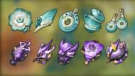 Echoes of an Offering is the top set, while Vermillion Hereafter is the bottom one (Image via miHoYo)